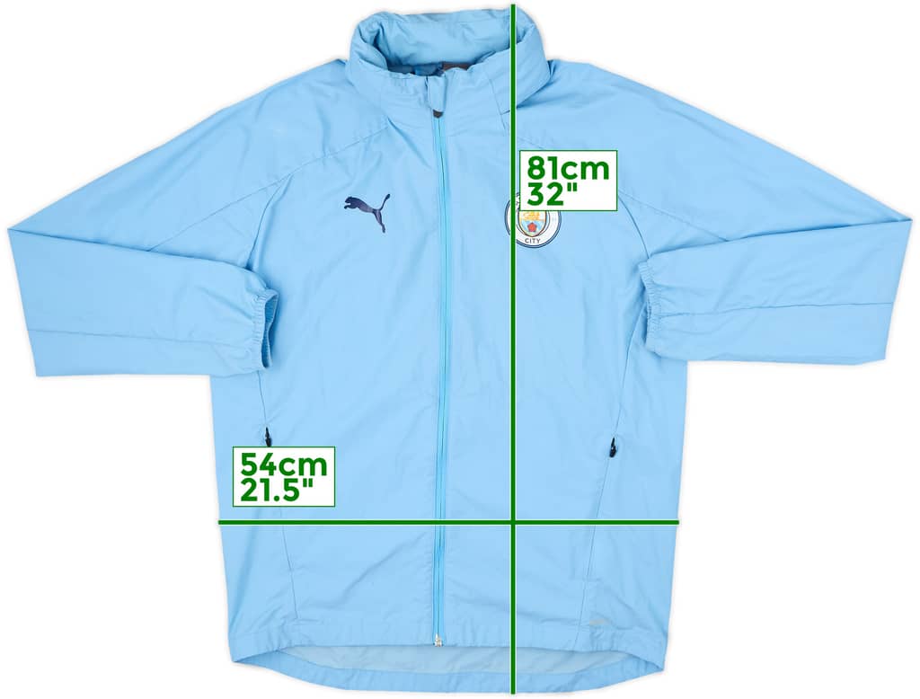 2024-25 Manchester City Puma 1/4 Zip Training Top - 8/10 - (M)
