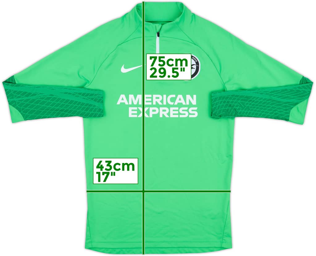 2022-23 Brighton Nike 1/4 Zip Training Top - 8/10 - (S)
