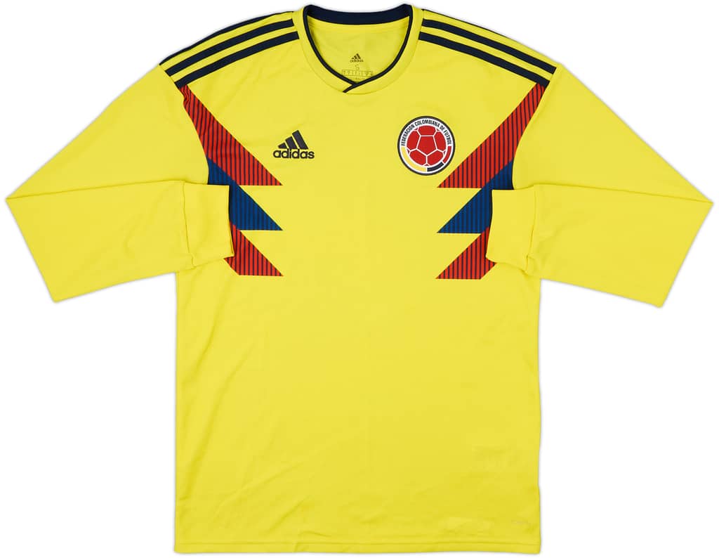 2018-19 Colombia Home L/S Shirt - 9/10 - (S)