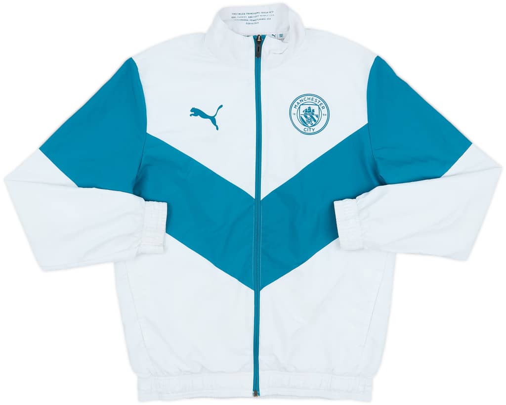2021-22 Manchester City Puma Track Jacket - 8/10 - (L.Boys)