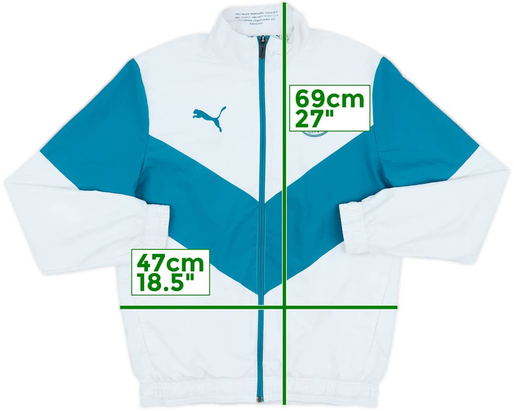 2021-22 Manchester City Puma Track Jacket - 8/10 - (L.Boys)