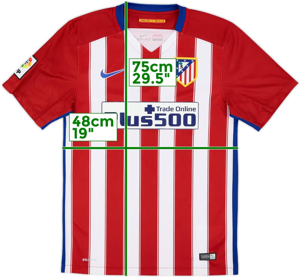 2016-17 Atletico Madrid Home Shirt - 9/10 - (S)