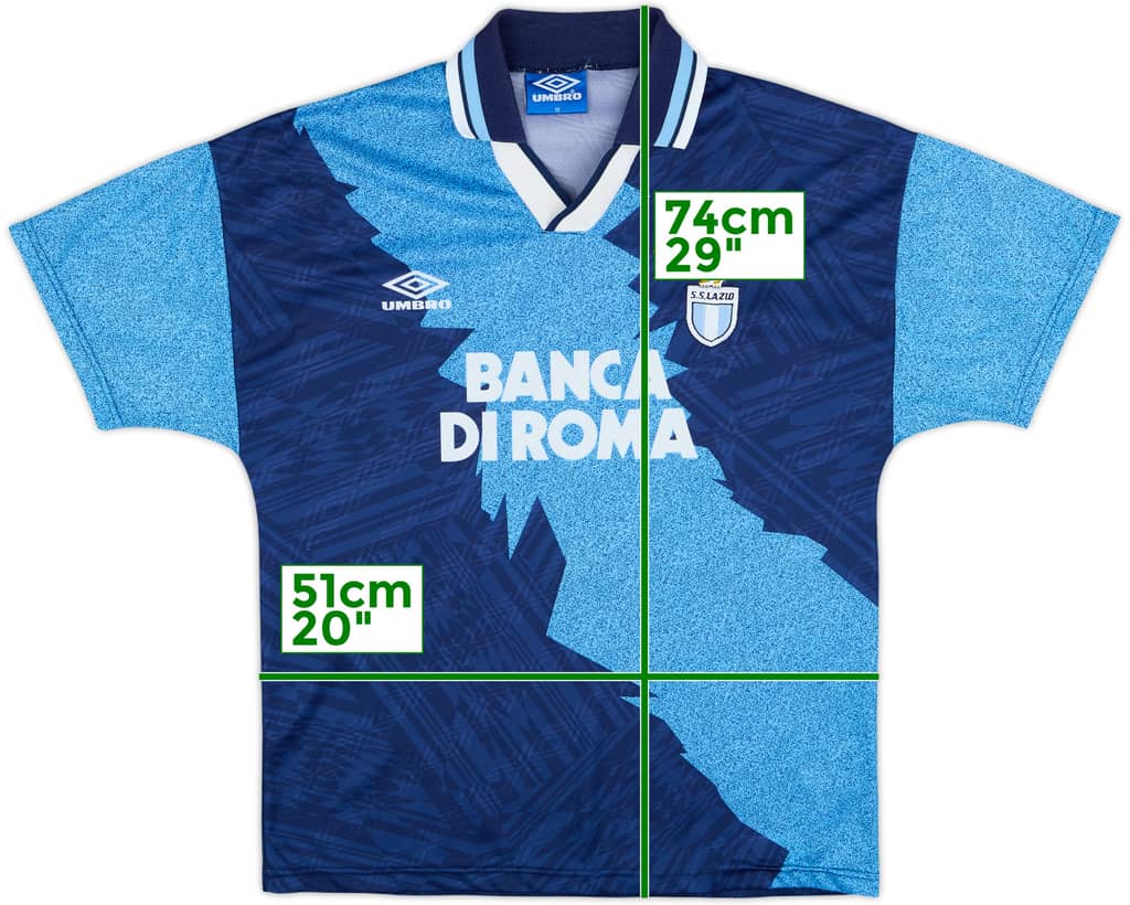 1994-96 Lazio Away Shirt - 9/10 - (M)