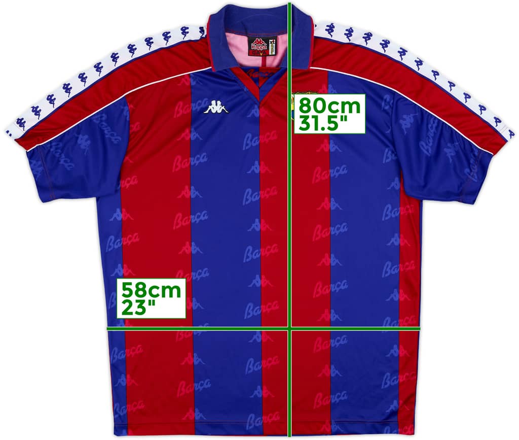 1992-95 Barcelona Home Shirt - 10/10 - (XL)