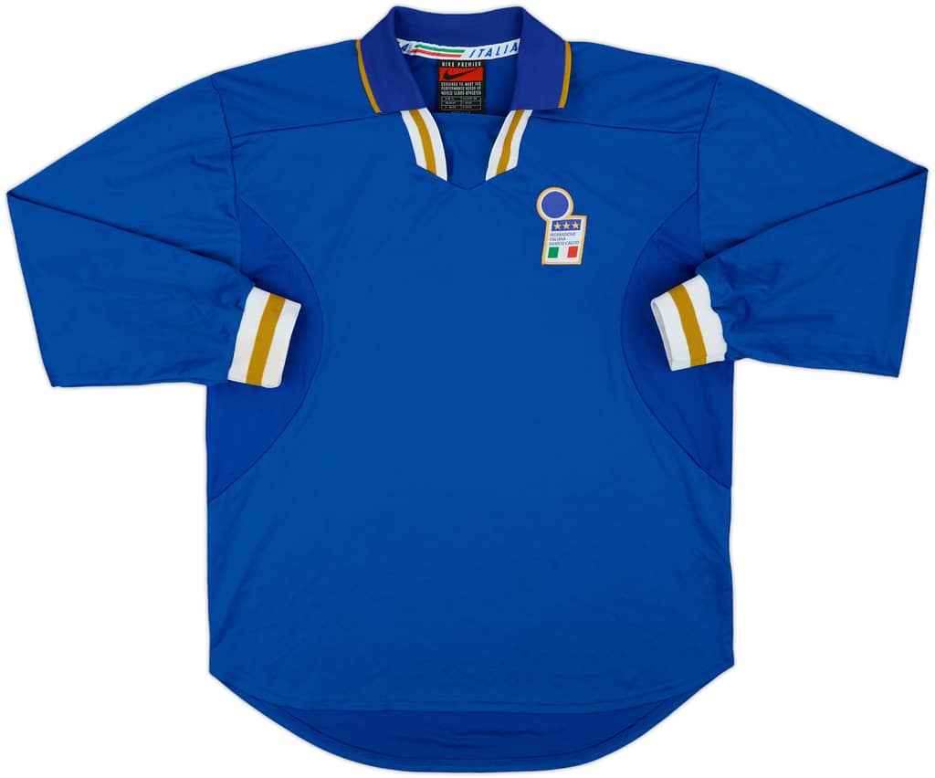 1996-97 Italy Player Issue Home L/S Shirt - 10/10 - (XL)