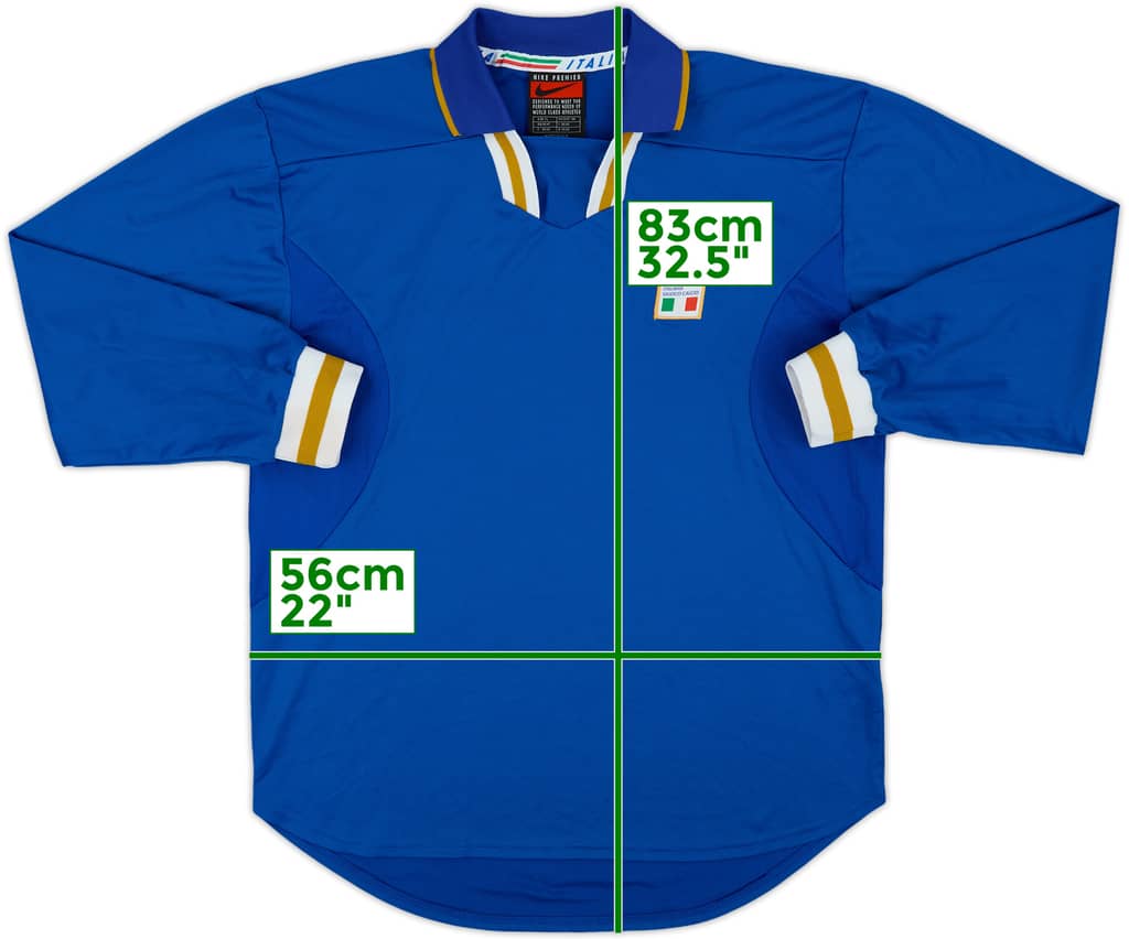 1996-97 Italy Player Issue Home L/S Shirt - 10/10 - (XL)