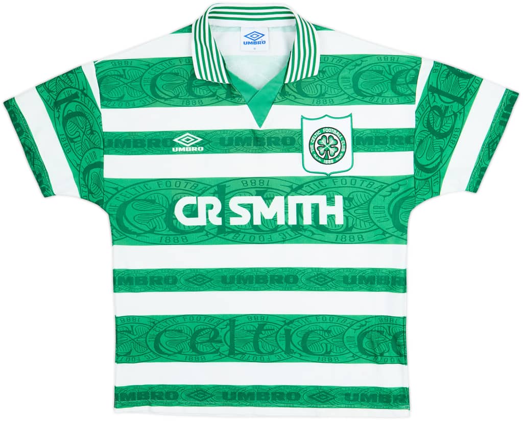 1995-97 Celtic Home Shirt - 8/10 - (M)