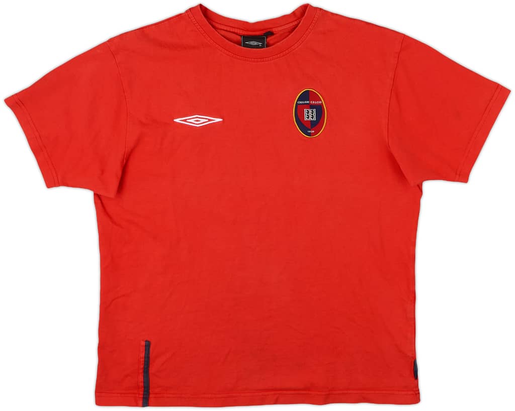 2007-08 Cagliari Umbro Cotton Tee - 7/10 - (M)