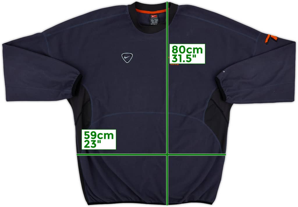 2000-01 Netherlands Nike Fleece Sweat Top - 8/10 - (XL)