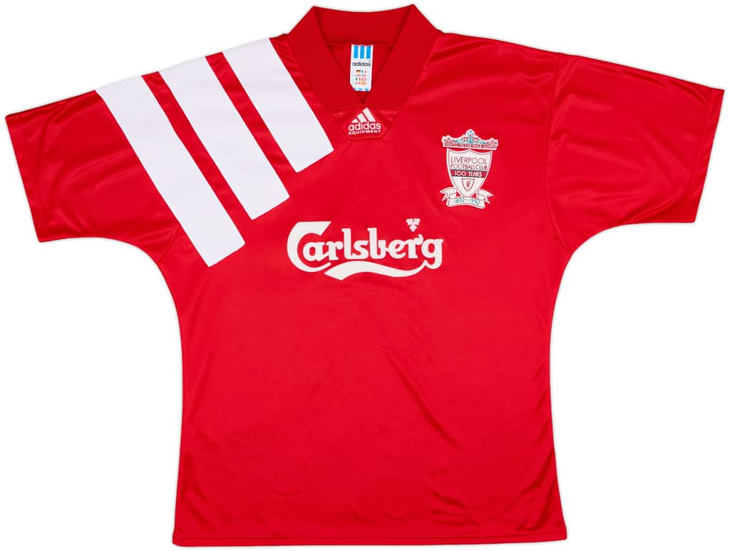 1992-93 Liverpool Centenary Home Shirt - 9/10 - (L)