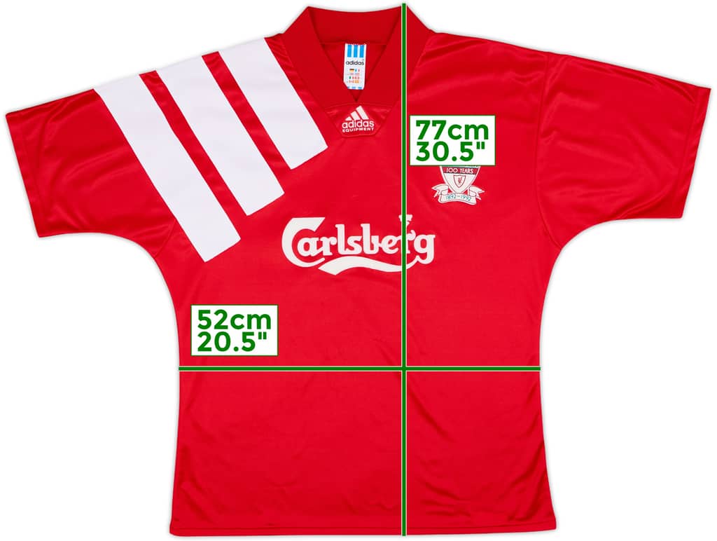 1992-93 Liverpool Centenary Home Shirt - 9/10 - (L)