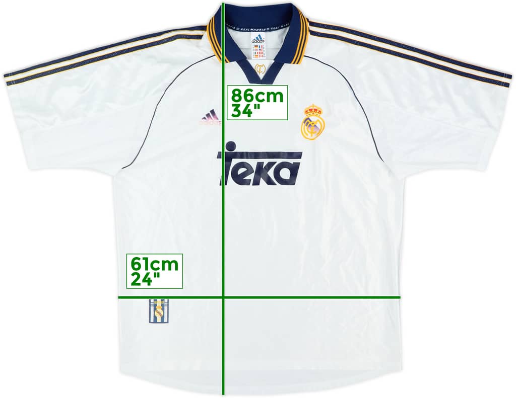1998-00 Real Madrid Home Shirt - 5/10 - (XL)