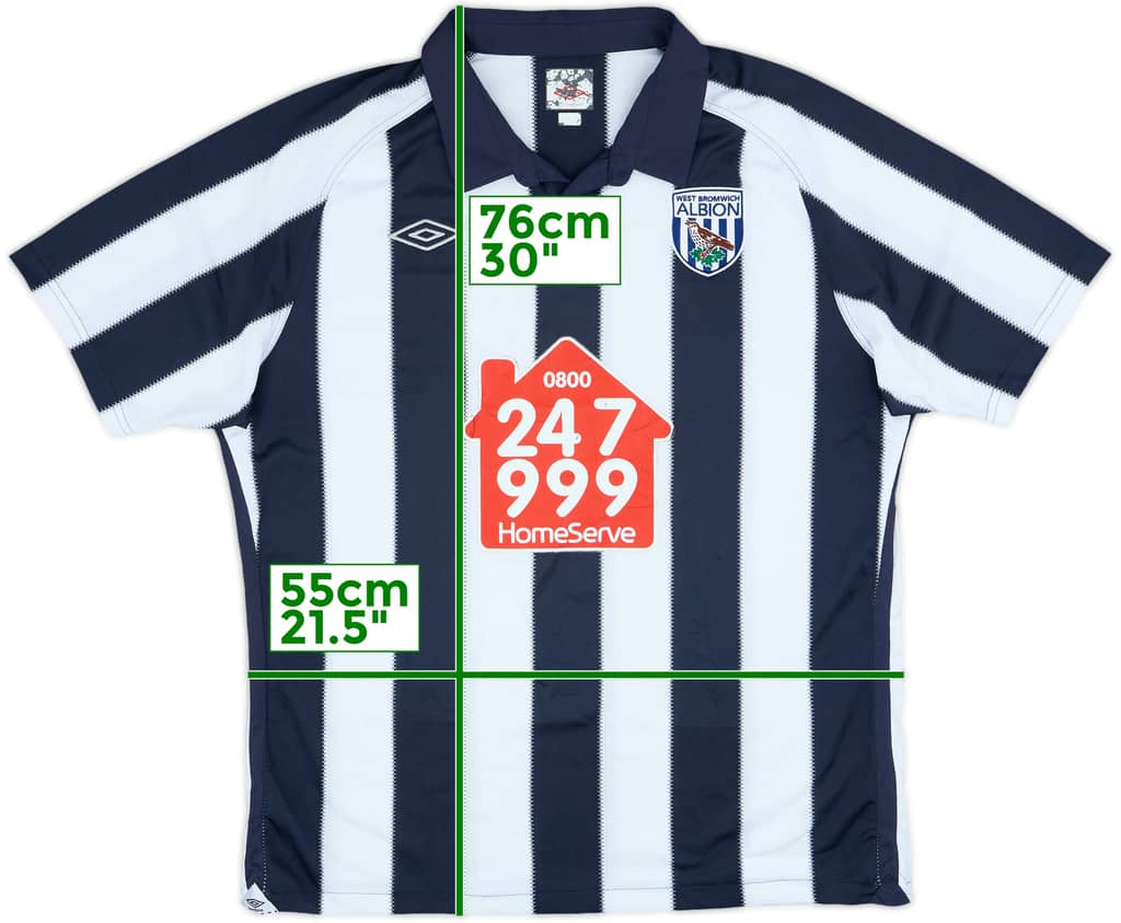 2010-11 West Brom Home Shirt - 4/10 - (L)
