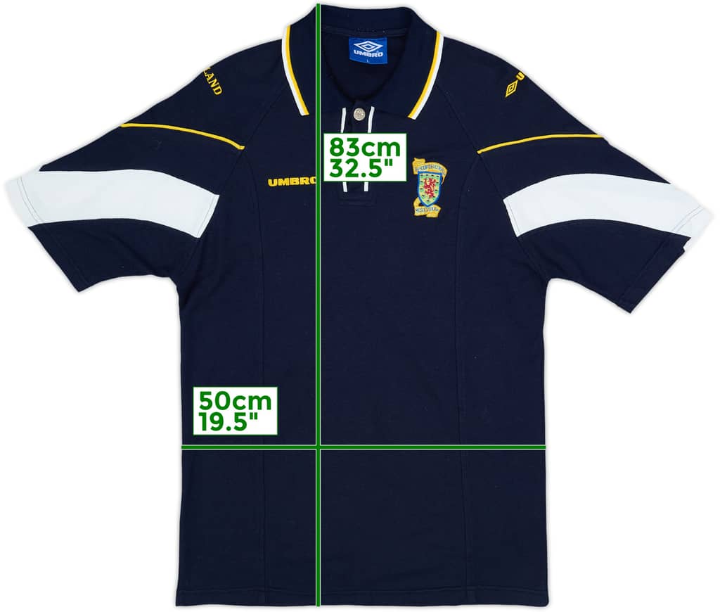 1996-97 Scotland Umbro Polo Shirt - 9/10 - (L)
