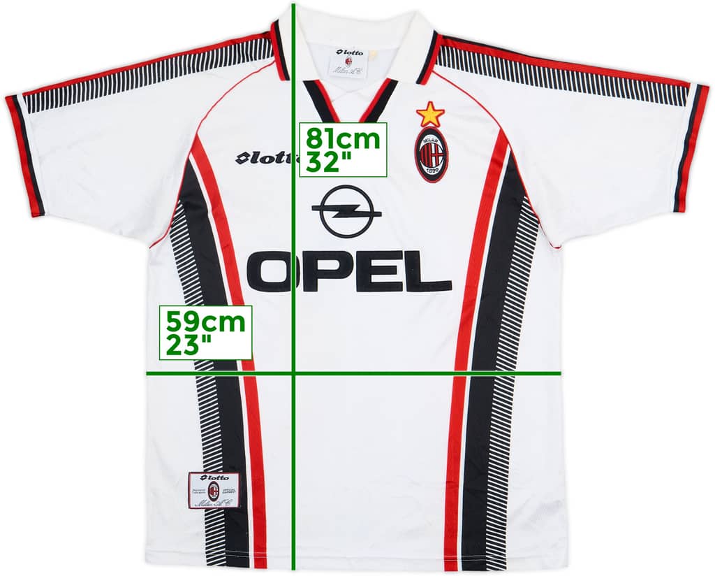 1997-98 AC Milan Away Shirt - 6/10 - (XL)