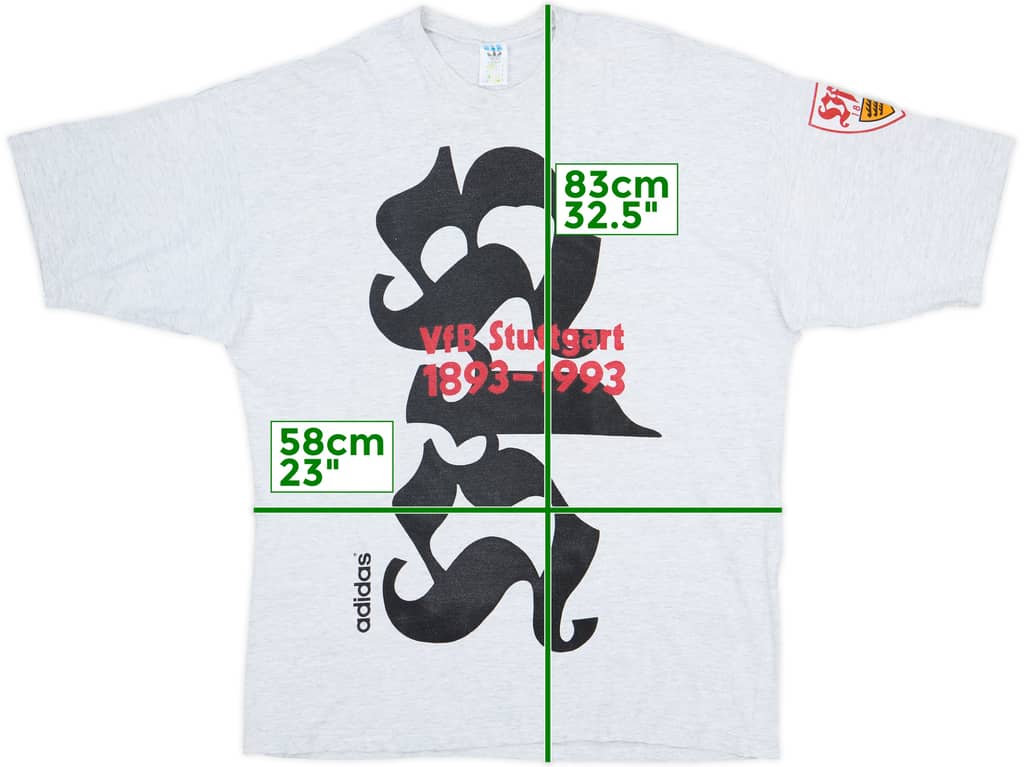 1993-94 Stuttgart adidas Tee - 10/10 - (L)
