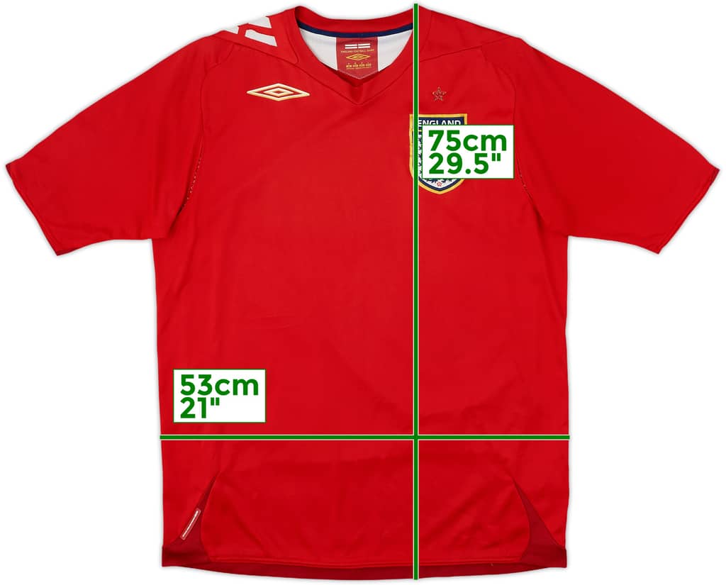 2006-08 England Away Shirt - 5/10 - (M)