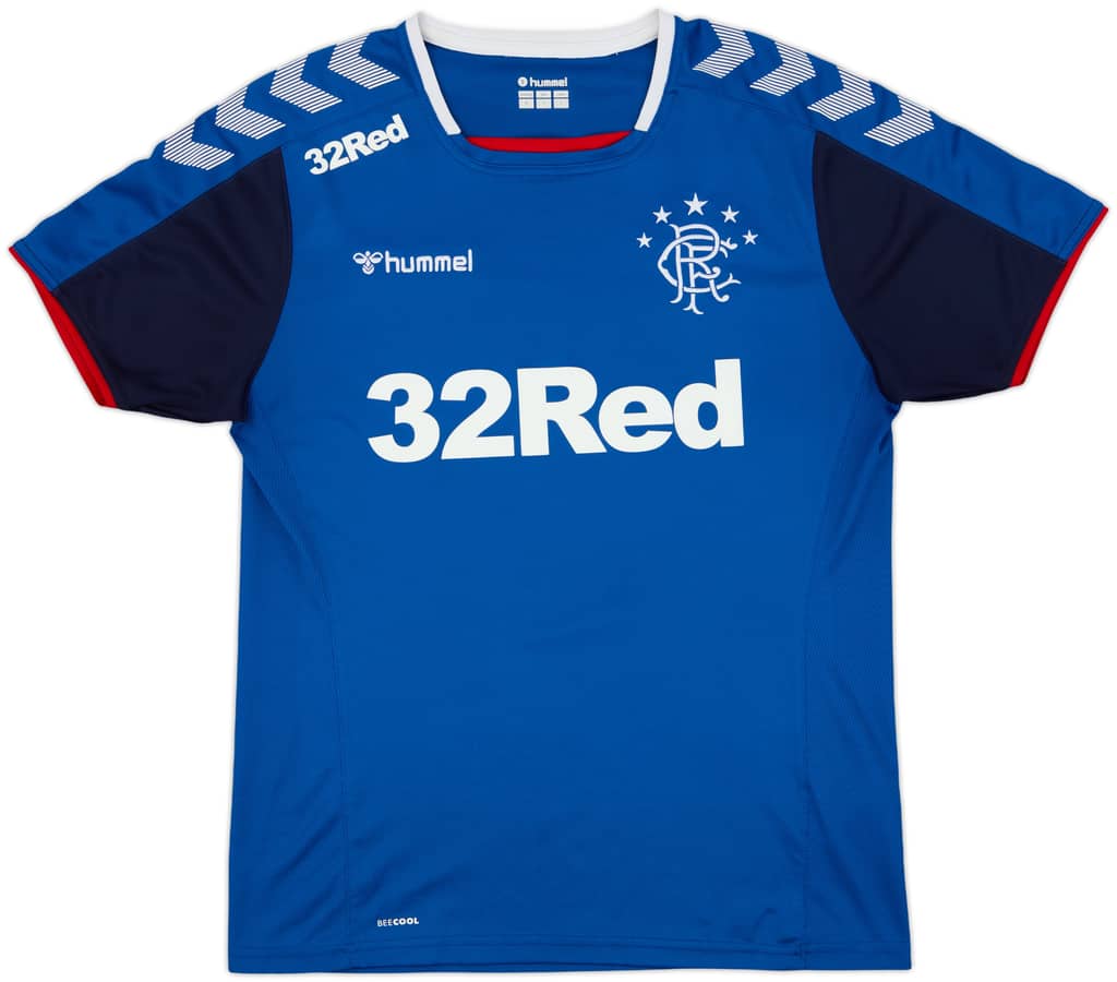 2018-19 Rangers Hummel Training Shirt - 10/10 - (M)