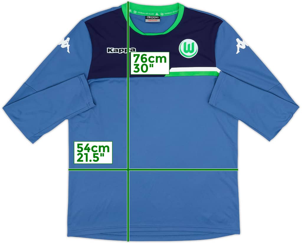 2014-15 Wolfsburg Kappa Training L/S Shirt - 8/10 - (M)