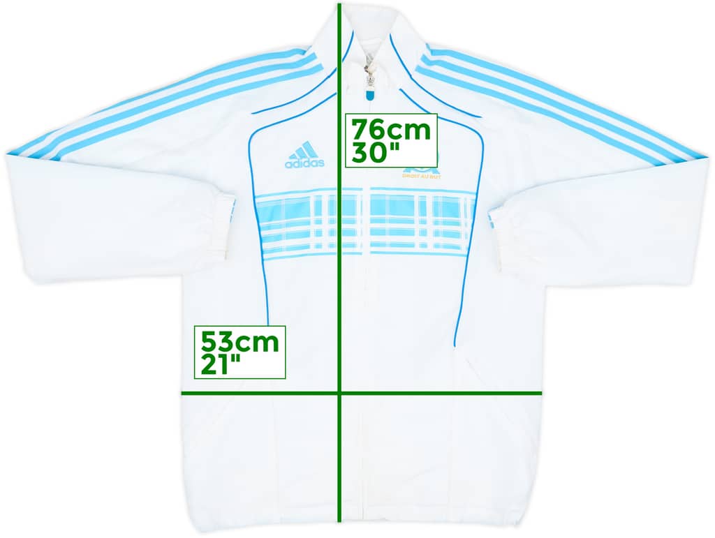 2010-11 Olympique Marseille adidas Track Jacket - 7/10 - (S)