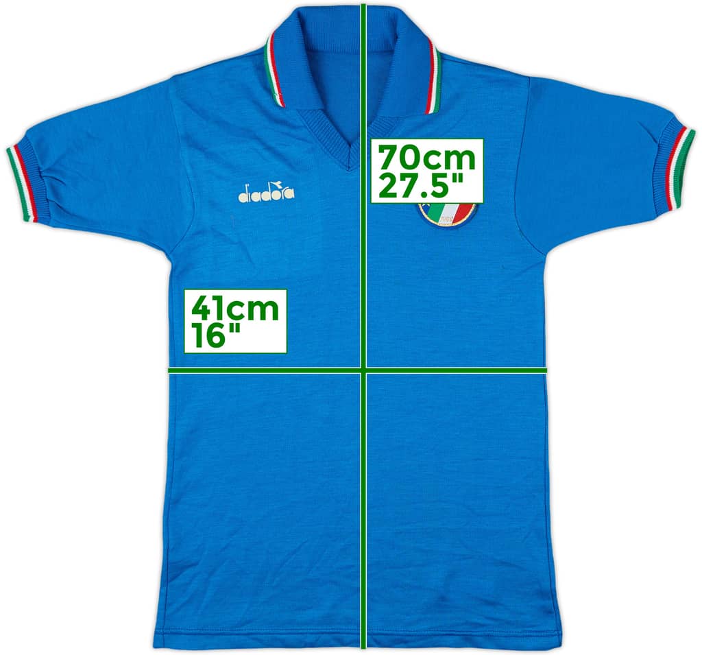 1986-91 Italy Home Shirt - 7/10 - (L.Boys)