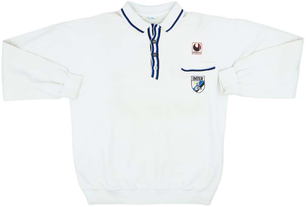 Camiseta polo de manga larga Uhlsport del Inter Milan 1988-89 - 5/10 - (L)