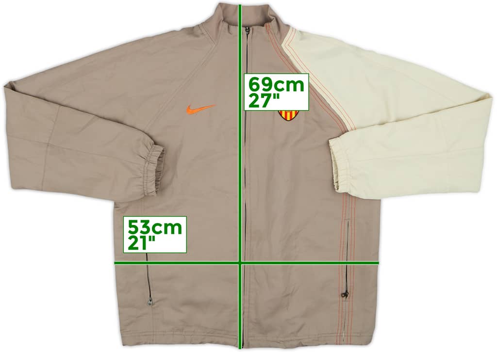 2004-05 Valencia Nike Chaqueta de pista - 8/10 - (XL.Boys)