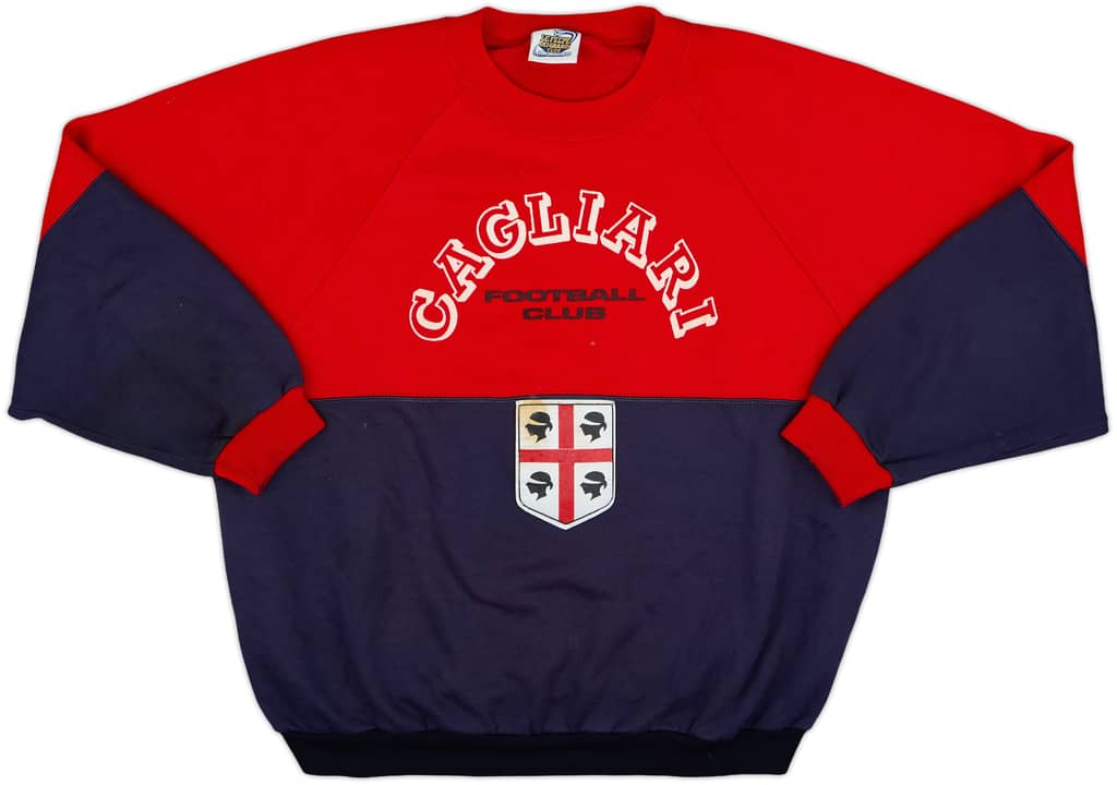 1990-91 Cagliari Le Felpe Dei Grandi Club Sweat Top - 5/10 - (L)