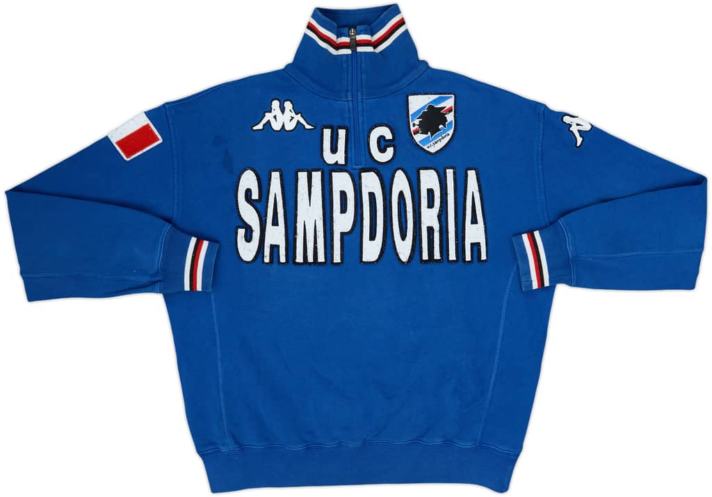 2005-06 Sampdoria Asics 1/4 Zip Drill Top - 6/10 - (L)