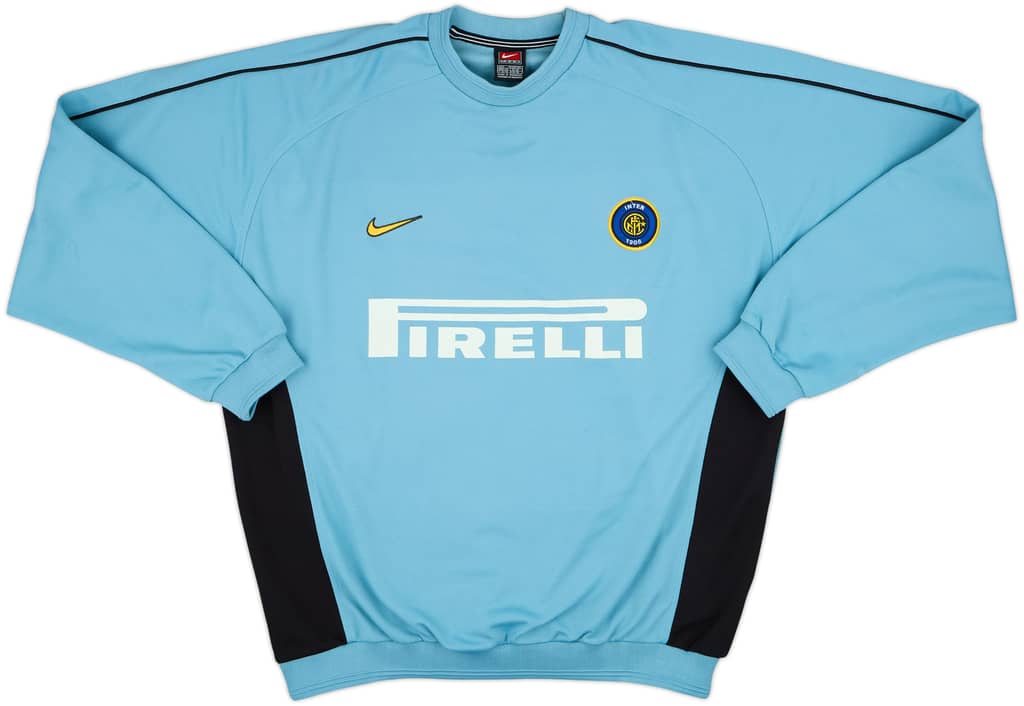 1999-00 Inter Milan Nike Sweat Top - 6/10 - (L)