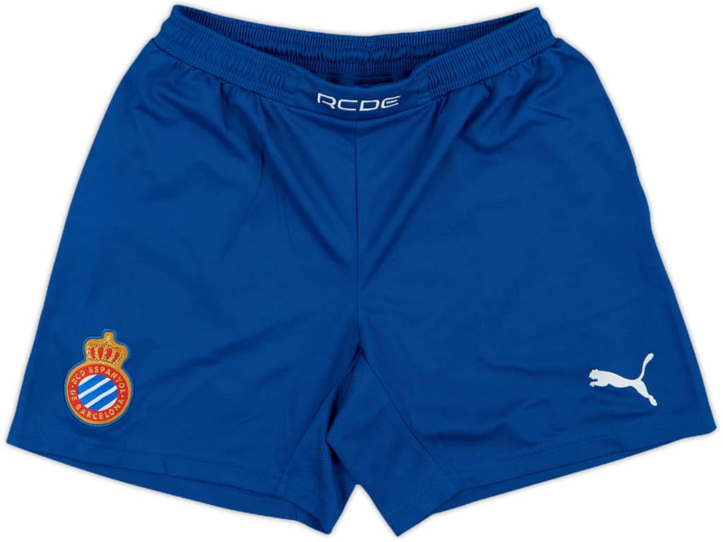 2013-14 Espanyol Home Shorts - 9/10 - (XL.Boys)