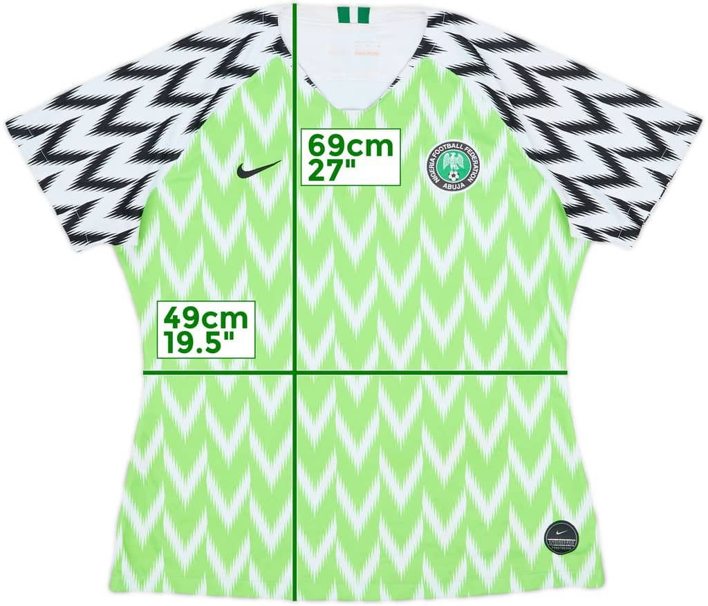 2018-19 Nigeria Home Shirt - 7/10 - (Women's XL)