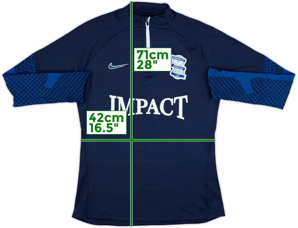 2022-23 Birmingham City Nike 1/4 Zip Drill Top - 10/10 - (M)