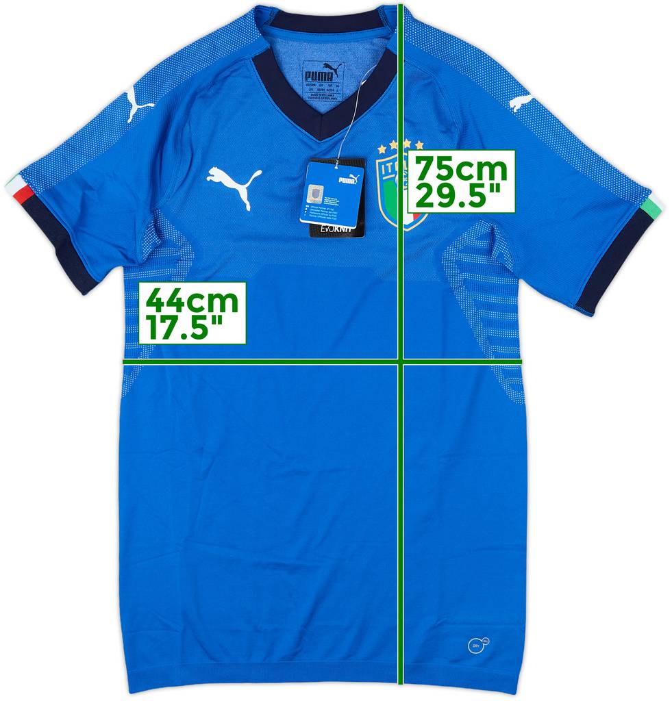 2018-19 Italy Authentic Home Shirt (L)