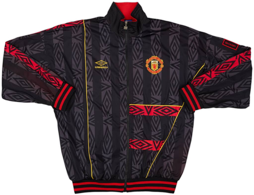 1992-93 Manchester United Umbro Track Jacket - 8/10 - (L)