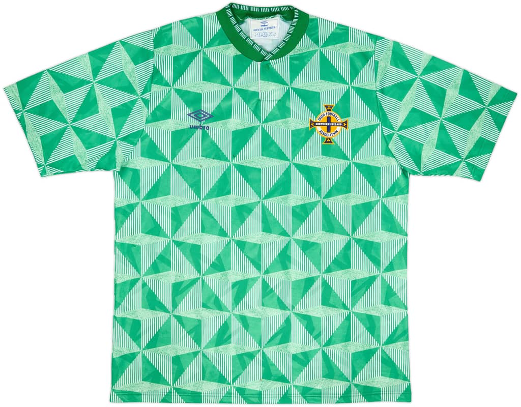 1990-92 Northern Ireland Home Shirt - 8/10 - (XL)