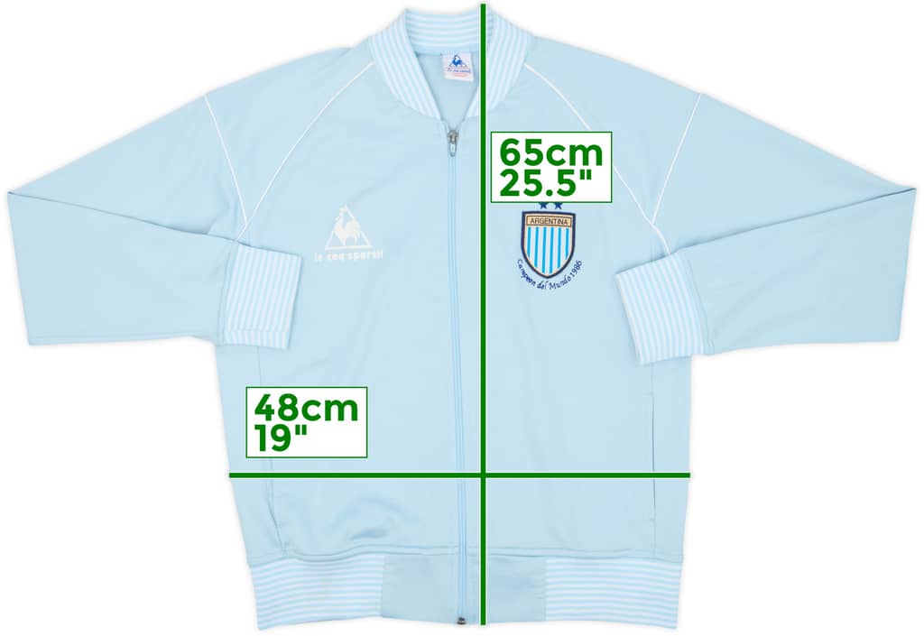 1986-88 Argentina Le Coq Sportif Campeon del Mundo Presentation Jacket - 8/10 - (L)