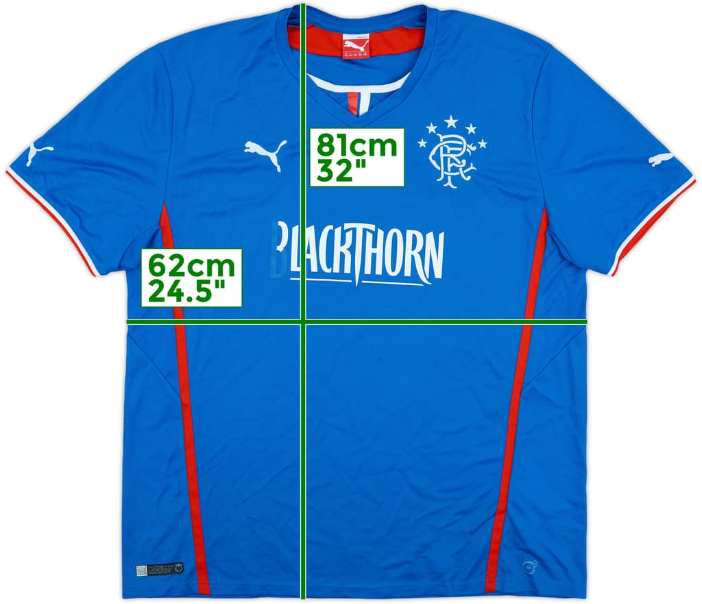 2013-14 Rangers Home Shirt - 5/10 - (XXL)