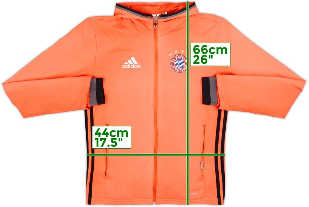 2016-17 Bayern Munich adidas Hooded Track Jacket - 6/10 - (XS)