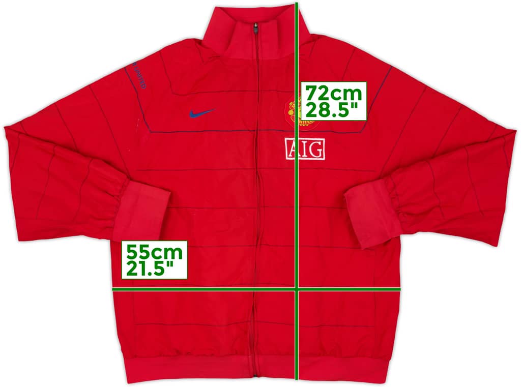 2008-09 Manchester United Nike Track Jacket - 8/10 - (L)