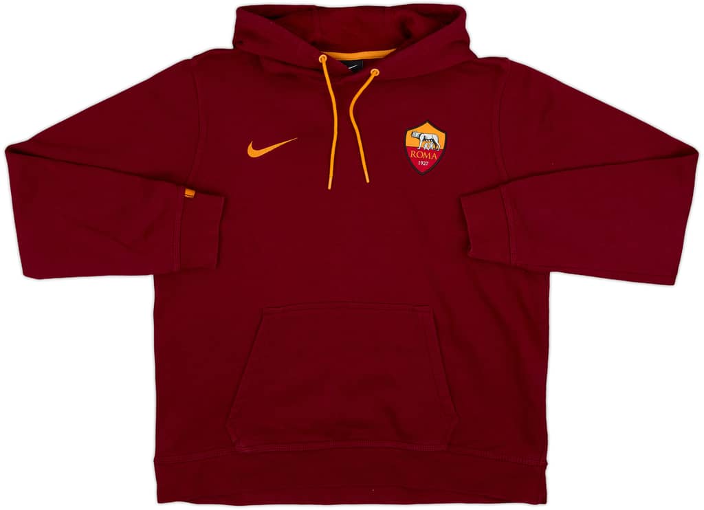 2015-16 Roma Nike Hooded Sweat Top - 10/10 - (L)