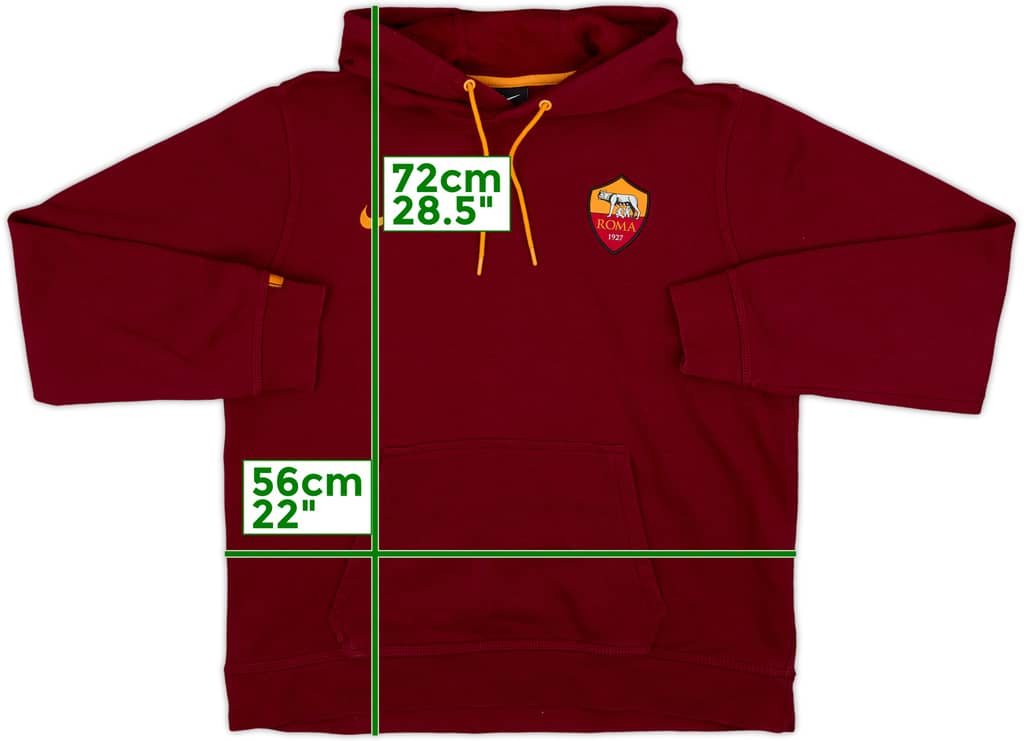 2015-16 Roma Nike Hooded Sweat Top - 10/10 - (L)