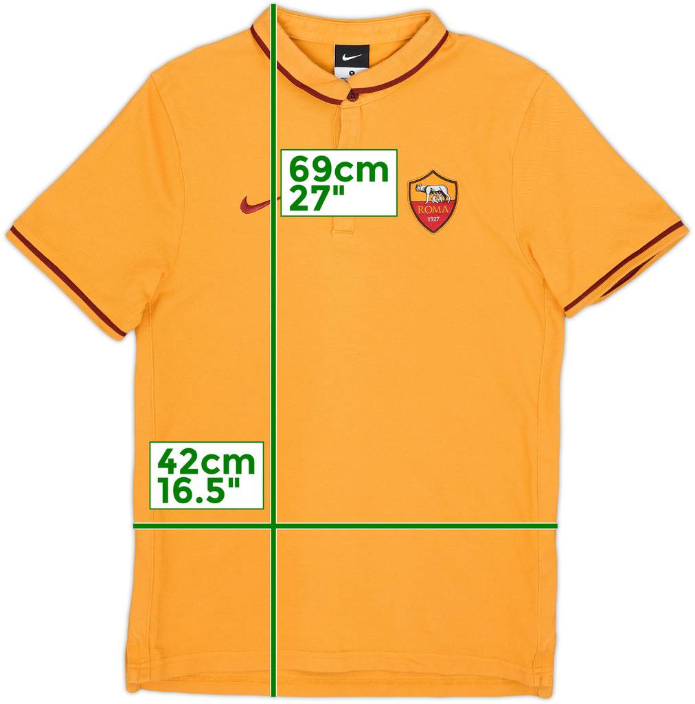 2015-16 Roma Nike Polo Shirt - 8/10 - (S)