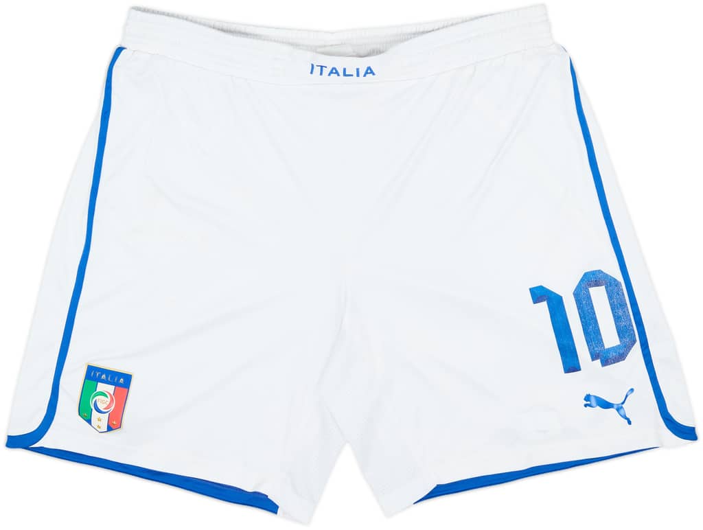 2012-13 Italy Player Issue Home Shorts #10 - 5/10 - (XL)