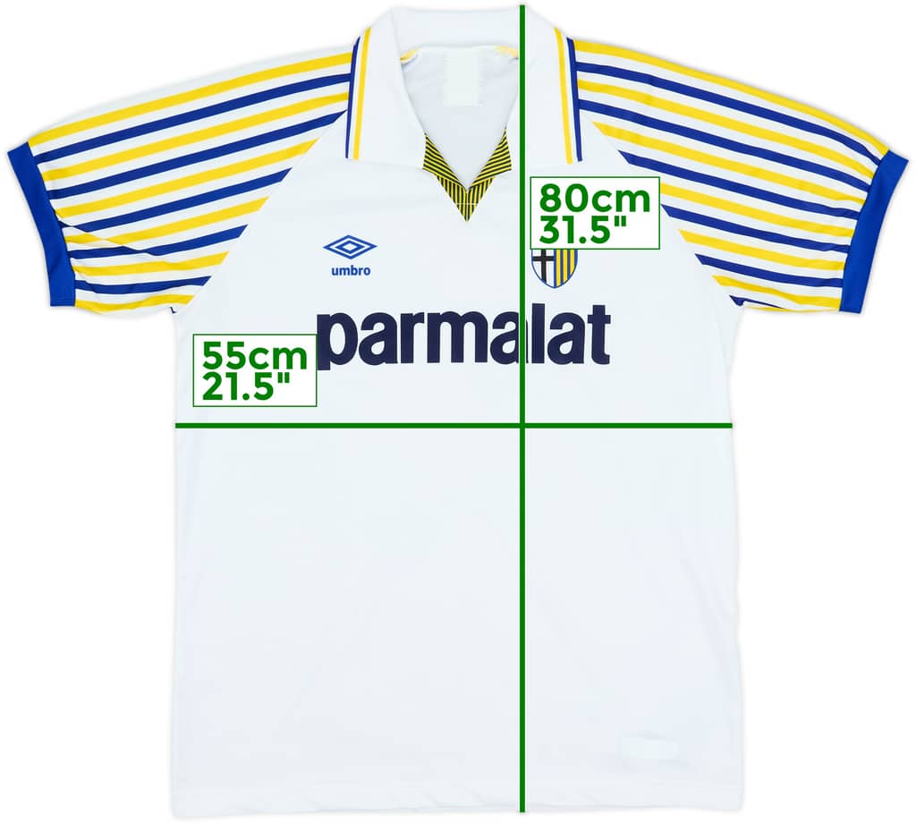1990-91 Parma Home Shirt - 6/10 - (M)
