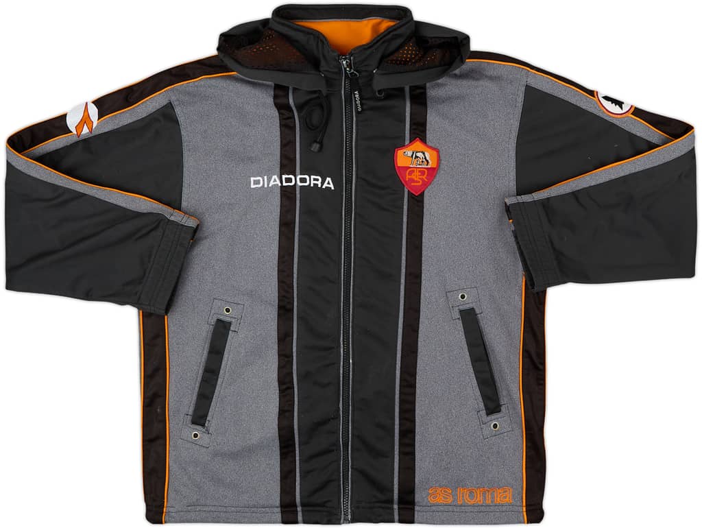 1998-00 Roma Diadora Hooded Track Jacket - 8/10 - (L)