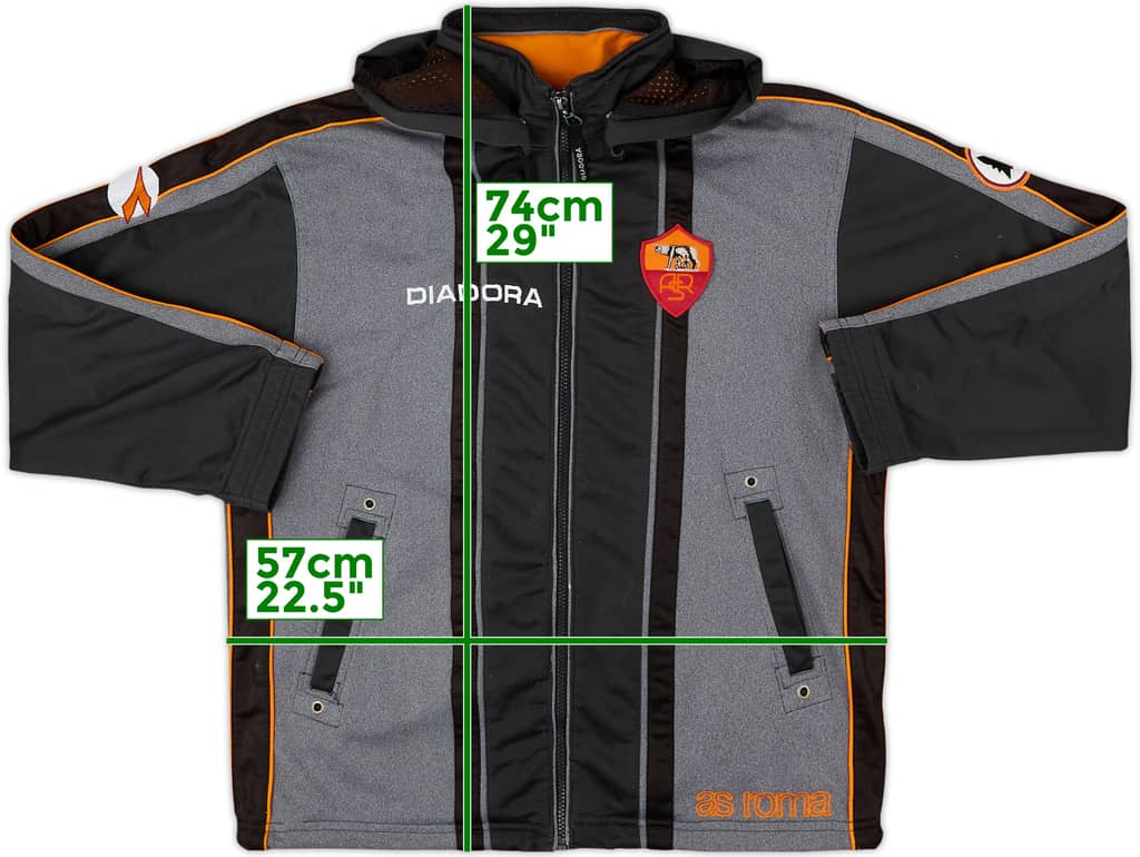 1998-00 Roma Diadora Hooded Track Jacket - 8/10 - (L)