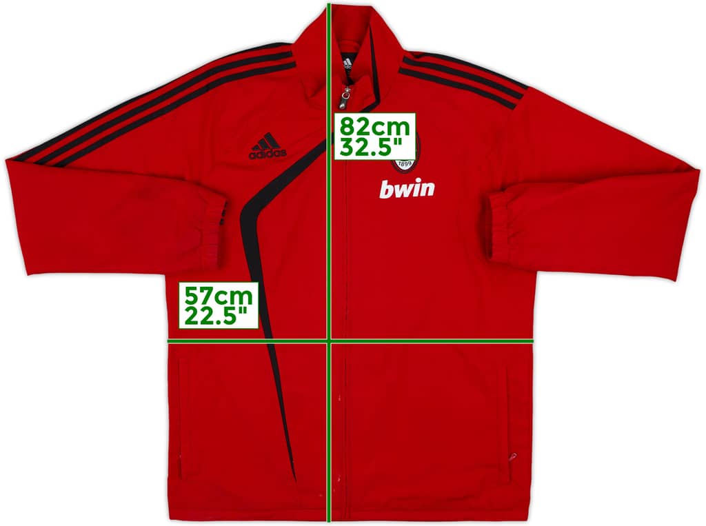 2009-10 AC Milan adidas Track Jacket - 7/10 - (M/L)