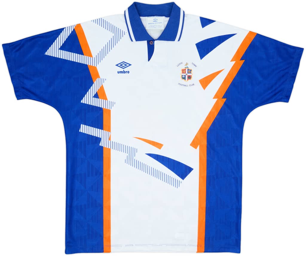 1991-92 Luton Town Home Shirt - 8/10 - (XL)