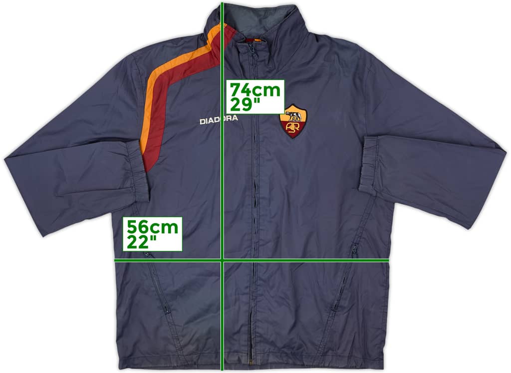2003-04 Roma Diadora Hooded Rain Jacket - 6/10 - (S)